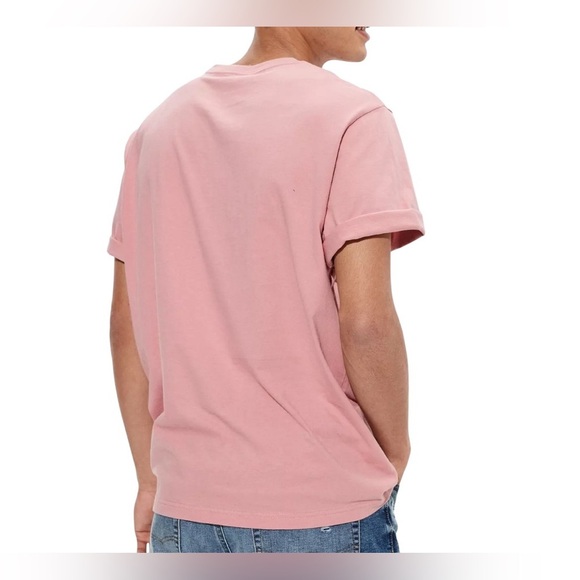 America Eagle New Pink Logo Graphic Cotton Short Sleeve Tee Shirt Size Large - Picture 2 of 7